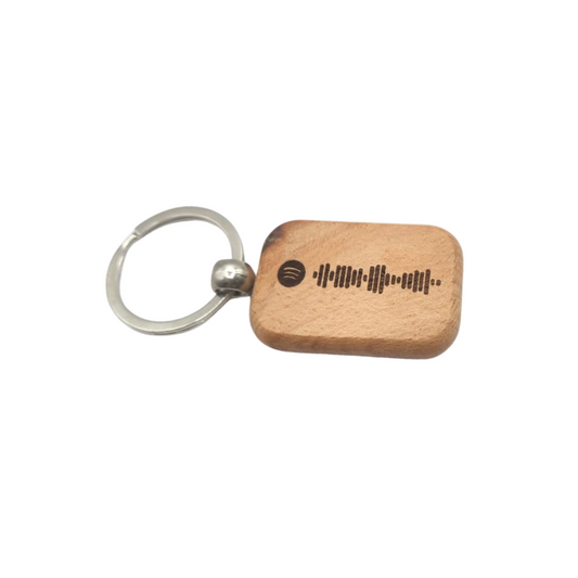Personalised Wooden Keychain (Laser Engraved)